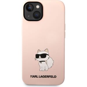 Karl Lagerfeld Liquid Silicone Choupette NFT kryt iPhone 14 ružový