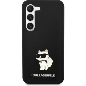 Karl Lagerfeld Liquid Silicone Choupette NFT Zadný Kryt pre Samsung Galaxy S23+ Black