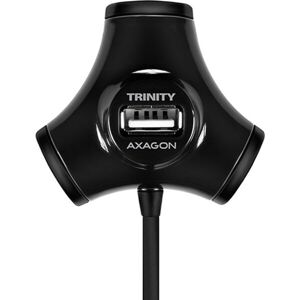 AXAGON HUEX3B 4x USB2.0 TRINITY húb čierny