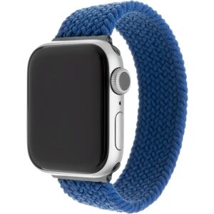 FIXED prevliekací nylonový remienok Apple Watch 42/44mm XS modrý