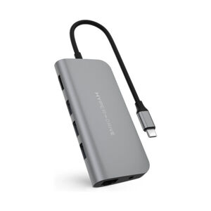HyperDrive Power 9v1 USB C Hub vesmírne šedý