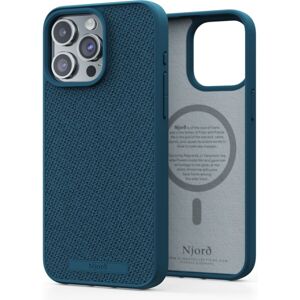 NJORD Fabric MagSafe kryt iPhone 15 Pro Max tmavomodrý