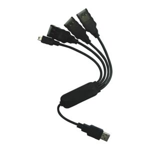 PremiumCord USB 2.0 Hub 4-portový kábel čierny