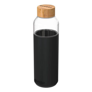 Quokka Flow sklenená fľaša 660 ml, čierna