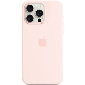 Apple silikínový kryt s MagSafe na iPhone 15 Pro Max svetlo ružový