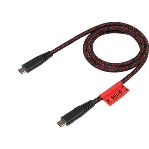xtorm Solid Black series - USB kábel - USB-C (M) do USB-C (M) - 1 m - podpora Power Delivery