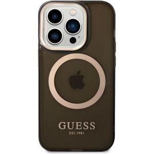 Guess Translucent MagSafe kryt iPhone 14 Pro Max čierny