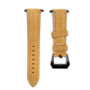 BStrap Leather Lux remienok na Apple Watch 42/44/45mm, black/brown (SAP011C06)