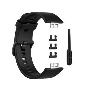BStrap Silicone remienok na Huawei Watch Fit, black (SHU005C01)
