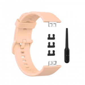 BStrap Silicone remienok na Huawei Watch Fit, sand pink (SHU005C06)