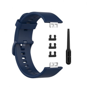 BStrap Silicone remienok na Huawei Watch Fit, dark blue (SHU005C10)