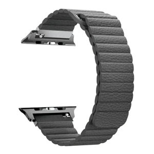 BStrap Leather Loop remienok na Apple Watch 42/44/45mm, Gray (SAP010C15)