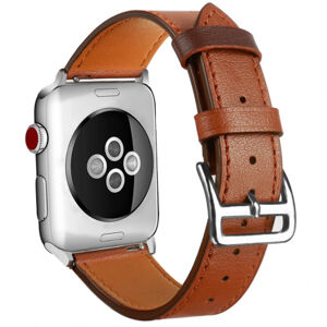 BStrap Leather Rome remienok na Apple Watch 42/44/45mm, Brown (SAP002C06)