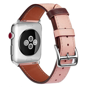 BStrap Leather Rome remienok na Apple Watch 42/44/45mm, Apricot (SAP002C04)