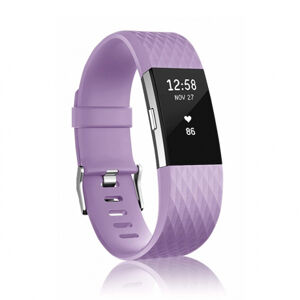 BStrap Silicone Diamond (Large) remienok na Fitbit Charge 2, lavender (SFI002C09)