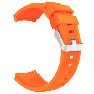 BStrap Silicone Sport remienok na Garmin Vivoactive 4, neon orange (SSG006C1405)