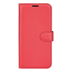Peňaženkové puzdro Litchi červené – Samsung Galaxy M22
