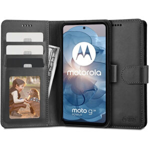 Tech-Protect Wallet knižkové puzdro na Motorola Moto G24 / G24 Power / G04, čierne