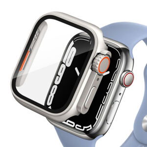 Tech-Protect Defense 360 puzdro s ochranným sklom na Apple Watch 4/5/6/SE 44mm, titanium