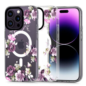 Tech-Protect Magmood MagSafe kryt na iPhone 14 Pro, spring floral