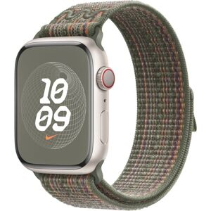 Apple Watch 49/45/44/42mm sekvojovo zelený / oranžový prevliekací športový remienok Nike