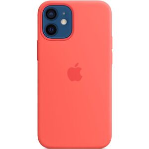 Apple silikónový kryt s MagSafe na iPhone 12 mini citrusovo ružový