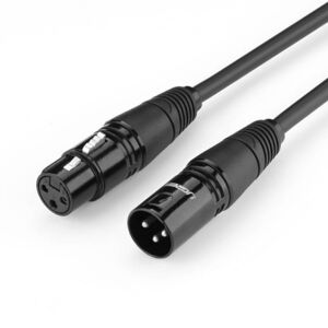 Ugreen AV130 XLR kábel F/M 1m, čierny (20708B)