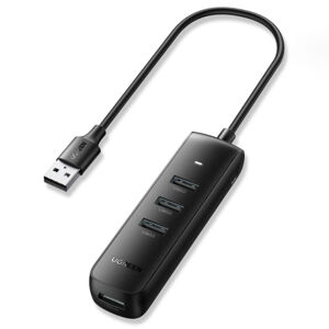 Ugreen CM416 HUB adaptér USB / 4x USB 3.0 0.25m, čierny (CM416 10915)
