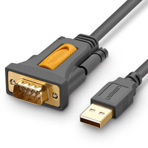 Ugreen CR104 kábel USB / DB9 RS-232 1.5m, šedý (CR104)