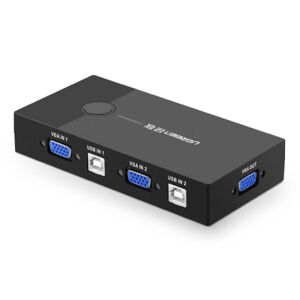 Ugreen Switch Box VGA / USB, čierny (30357)