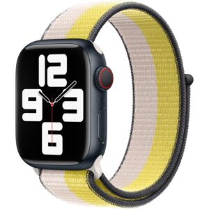 Apple Watch prevliekací športový remienok 41/40/38mm ovsene mliečny / citrusovo žltý