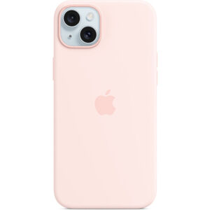 Apple silikínový kryt s MagSafe na iPhone 15 Plus svetlo ružový
