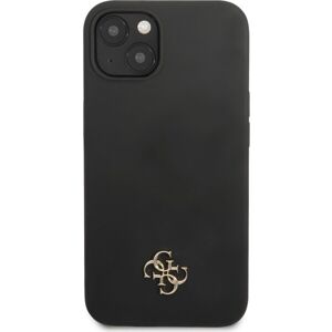 Guess 4G Silicone Metal Logo kryt iPhone 13 mini čierny