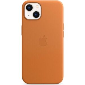Apple kožený kryt s MagSafe na iPhone 13 zlatohnedý