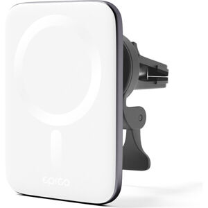 EPICO Ultrathin Wireless Car Charger s MagSafe strieborná/biela