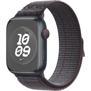Apple Watch 49/45/44/42mm čierno-modrý prevliekací športový remienok Nike