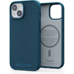 NJORD Fabric MagSafe kryt iPhone 15 tmavomodrý