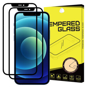 MG Full Glue Super Tough 2x ochranné sklo na iPhone 11 / XR, čierne