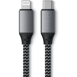 Satechi USB-C to Lightning kábel 25cm vesmírne šedý
