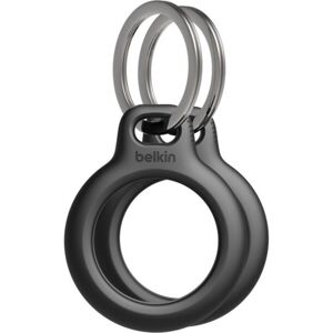 Belkin Bezpečné puzdro na AirTag s krúžkom na kľúče – čierne – dual pack