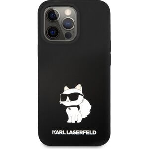 Karl Lagerfeld Liquid Silicone Choupette NFT kryt iPhone 13 Pro čierny