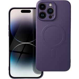 Silicone Mag Cover case compatible s MagSafe pre IPHONE 14 PRE MAX dark purple