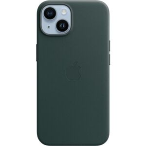 Apple kožený kryt s MagSafe na iPhone 14 píniovo zelený
