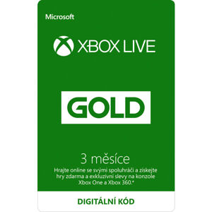 Xbox Live Gold - predplatné na 3 mesiace (kód online)