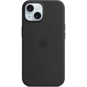 Apple silikínový kryt s MagSafe na iPhone 15 čierny