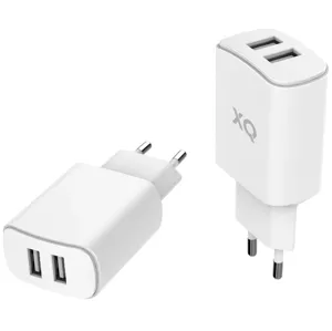 Nabíjačka XQISIT NP Travel Charger Dual USB-A 4.8A white (50855)