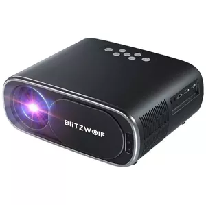 Projektor BlitzWolf BW-V4 1080p LED beamer / projector, Wi-Fi + Bluetooth, black (5905316147027)