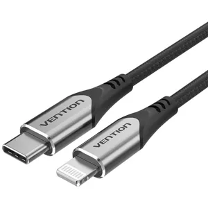 Kábel USB-C cable to Lightning, Vention TACHF, 1m (Gray)