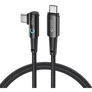 Kábel TECH-PROTECT ULTRABOOST ”L” TYPE-C CABLE 60W/6A 100CM GREY (9490713935293)