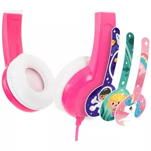 Slúchadlá Wired headphones for kids Buddyphones Discover, Pink (727542484319)